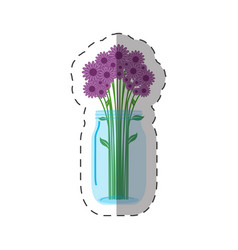 Lilac Flowers Vase Decoration