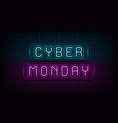 Neon Cyber Monday Sale Blue And Purple Light