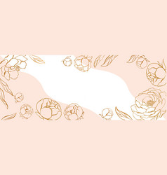 Engraving Banner Hand Drawn Floral Background Free