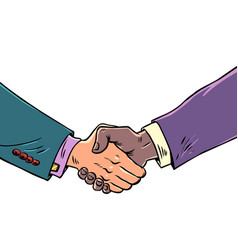 Handshake Of Male Hands At A Business Meeting