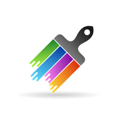 Paint Brush Icon With Color Paint Paint Brush Log