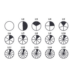 Circles Divided Into Parts From 1 To 15 Doodle