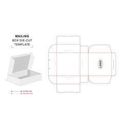 Mailing Box Die Cut Template