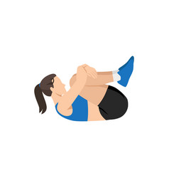 Woman Doing Low Back Release Stretch Exercise