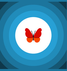 Isolated Milkweed Flat Icon Monarch