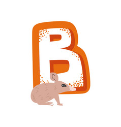 Letter B With Bandicoot