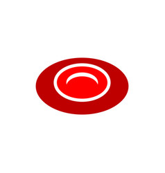 Red Blood Cell Smple Logo Icon