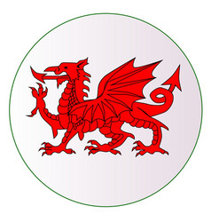 Welsh Dragon Button