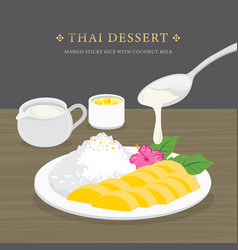 Thai Dessert Mango And Sticky Rice