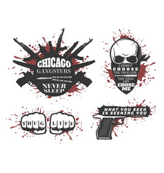 Chicago Gangster Quotes Set