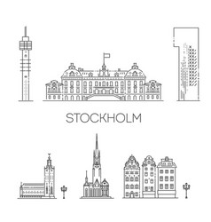 Stockholm Line Art