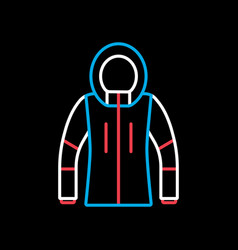 Winter Jacket Icon Sign