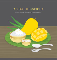 Thai Dessert Mango And Sticky Rice