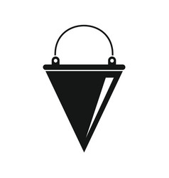 Fire Bucket Black Simple Icon