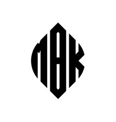 Mbk Circle Letter Logo Design With Circle