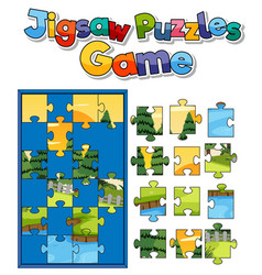 Nature Photo Jigsaw Puzzle Game Template