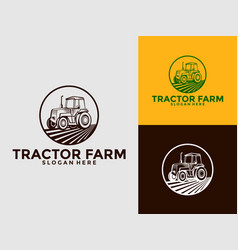 Tractor Farm Logo Tractor Machine Logo Design