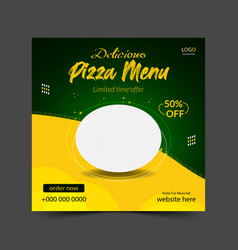 Pizza Menu Social Media Template