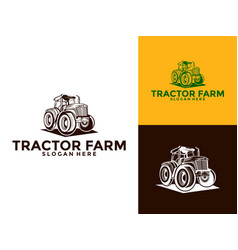 Tractor Farm Logo Tractor Machine Logo Design