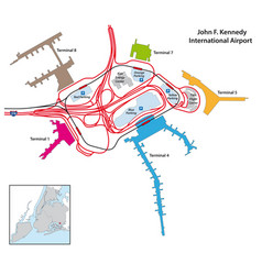 Map Of The Terminal Area Of The John F Kennedy