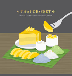 Thai Dessert Mango And Sticky Rice