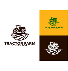 Tractor Farm Logo Tractor Machine Logo Design