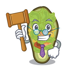 Judge Stuffed Avocado In Mascot Shape