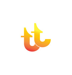 Letter Tt Simple Gradient Symbol Logo