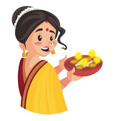 Indian Marathi Woman Cartoon