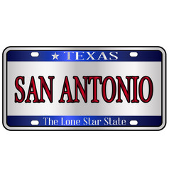 San Antonio Texas License Plate