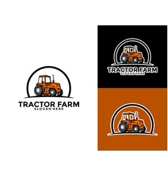 Tractor Farm Logo Tractor Machine Logo Design