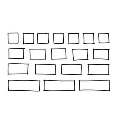 Free Outline Hand Drawn Squares Rectangles