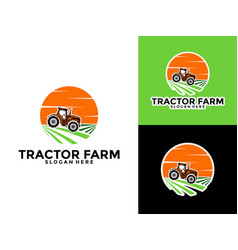 Tractor Farm Logo Tractor Machine Logo Design