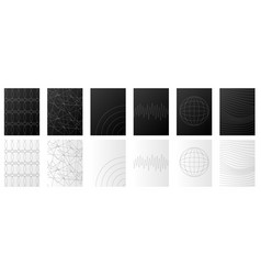 Set Of Different Abstract Geometric Backgrounds