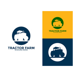 Tractor Farm Logo Tractor Machine Logo Design