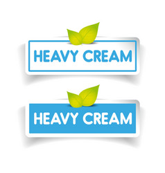 Heavy Cream Label