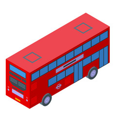 London Bus Icon Isometric England City