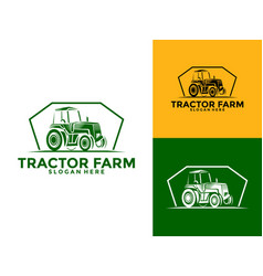 Tractor Farm Logo Tractor Machine Logo Design