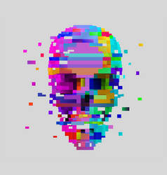 Pixel Art Skull