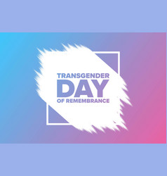 Transgender Day Remembrance November 20