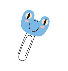 Cute Baby Blue Frog Paper Clips