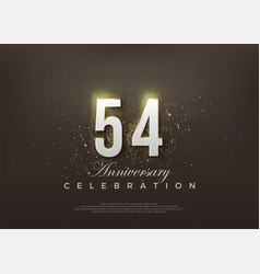 Elegant 54th Anniversary Number Premium