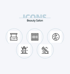 Beauty Salon Line Icon Pack 5 Icon Design