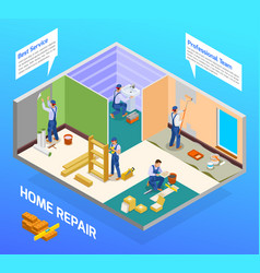 Craftsman Repairman Isometric Composition