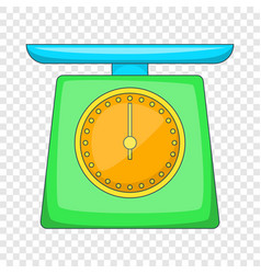 Kitchen scales icon cartoon style Royalty Free Vector Image