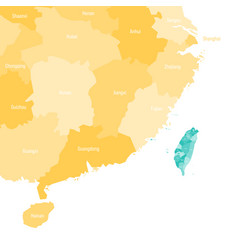 Political Map Of Taiwan And China