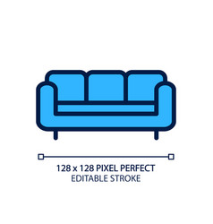 Sofa Pixel Perfect Rgb Color Icon