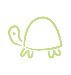 Turtle Linear Children Drawing