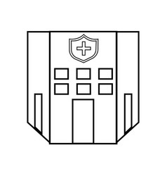 Hospital Line Icon Icon