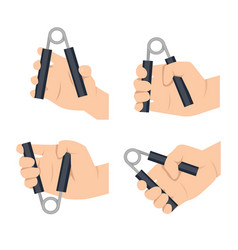 Man Doing Hand Grip Exercise Set